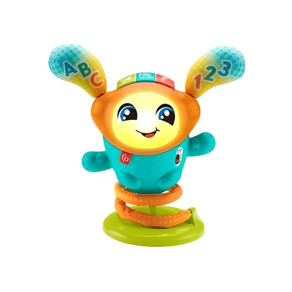 Fisher-Price Mon Petit DJ (französische Version), interaktives Spielzeug mit Lichtern und Animation,