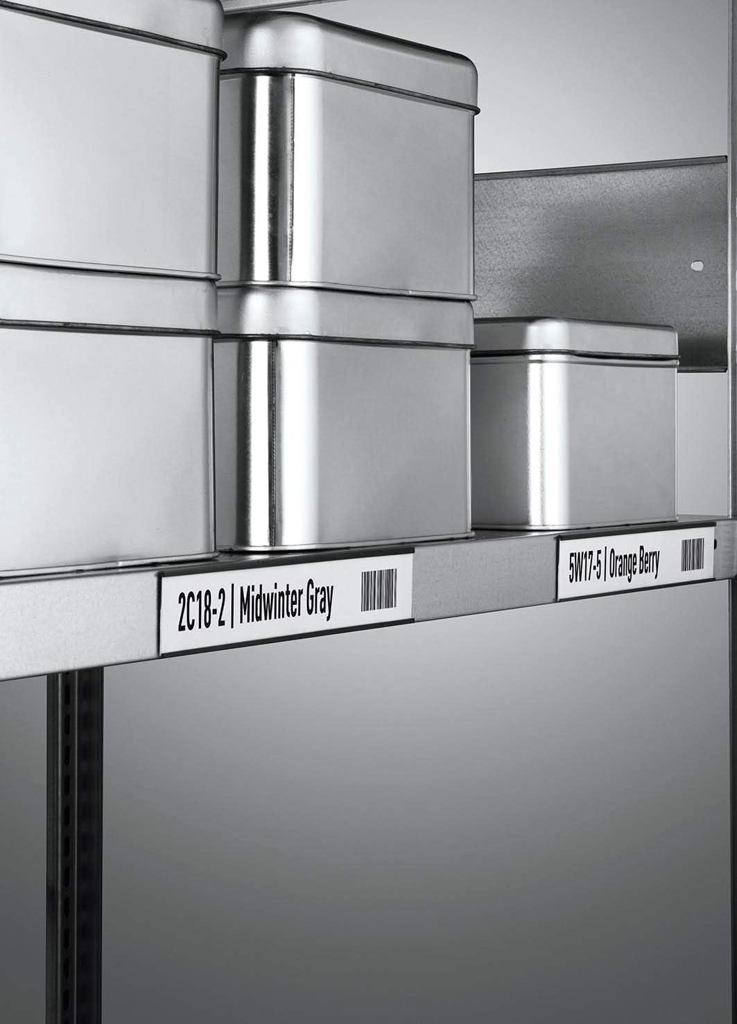 Durable Magnetische C-Profile inkl. Etiketten, 200 x 40 mm (B x H), 50 Stück, anthrazit, 171958 200