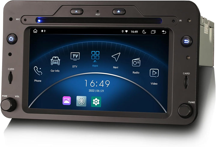 Erisin 8-Kern 4GB RAM+64GB ROM Android 12.0 Autoradio Mit GPS Navi für Alfa Romeo 159 Sportwagon Bre