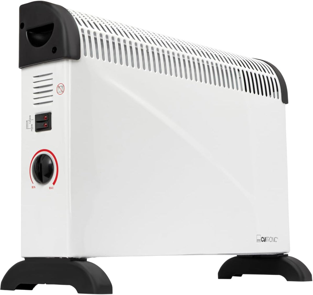 Clatronic® Konvektor-Heizung | Mobile Wärme für Zuhause | Elektroheizung mit 3 Heizstufen | Heizung