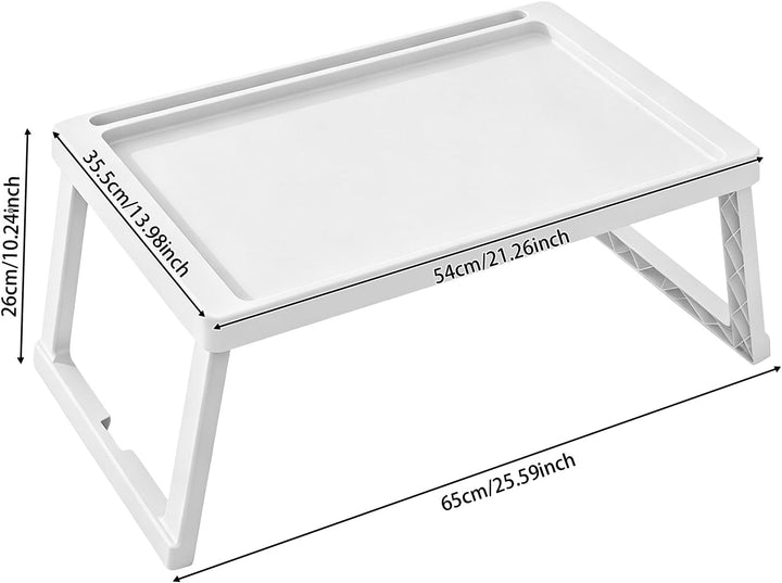 Serviertablett Gross, Tablett mit füssen - auch als Lapdesk, Notebook | Betttablett Klappbar für den