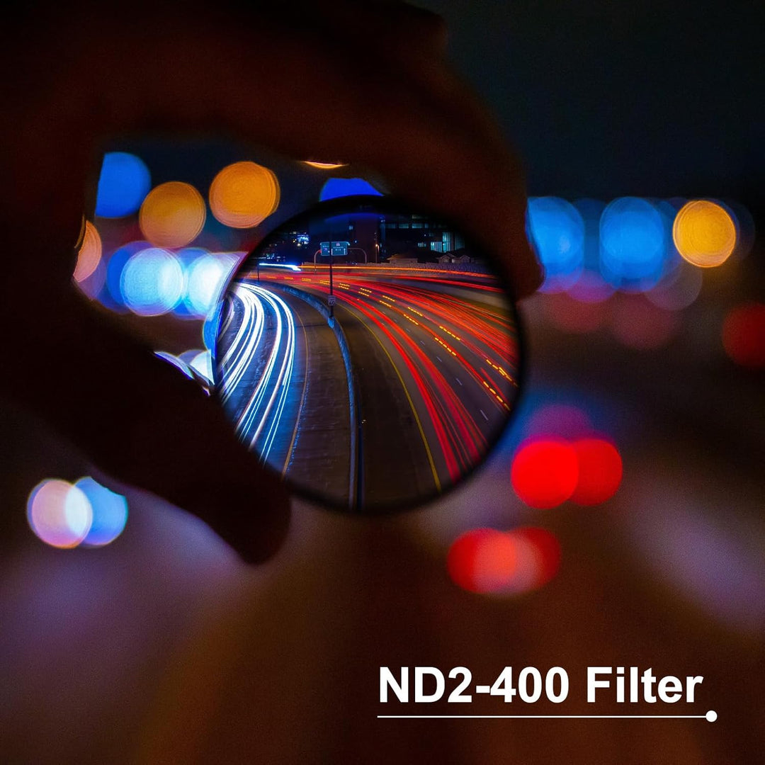 QUARKZMAN ND2-400 Objektivfilter Variabler Neutraldichtefilter 55mm Kreisförmiger ND-Filter Graufilt