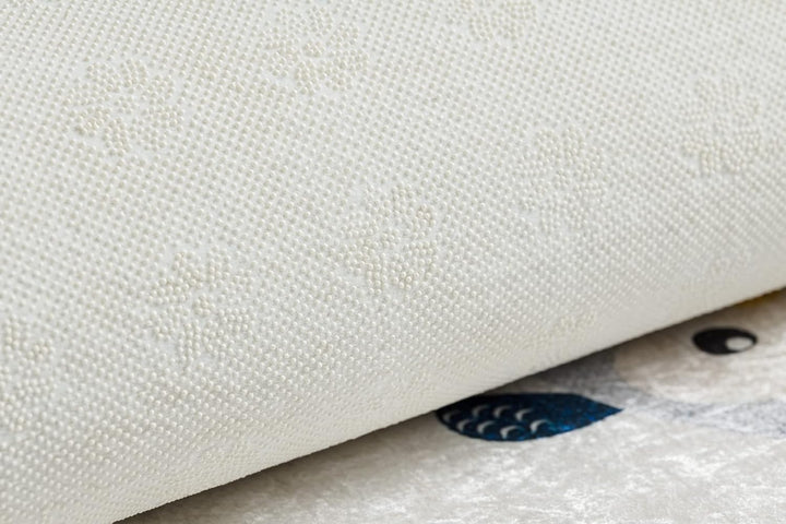 Kinderteppich Bambino Waschteppich Eulen für Kinder Anti-Rutsch - grau 160x220 cm 160x220 cm Bambino