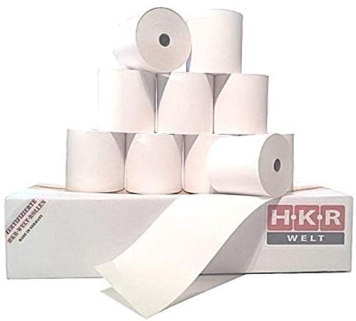 50 Thermorollen 80mm breit - 80m lang - Thermo Bonrollen 80x80x12 - Kassenrollen 80/80/12 weiss - HK
