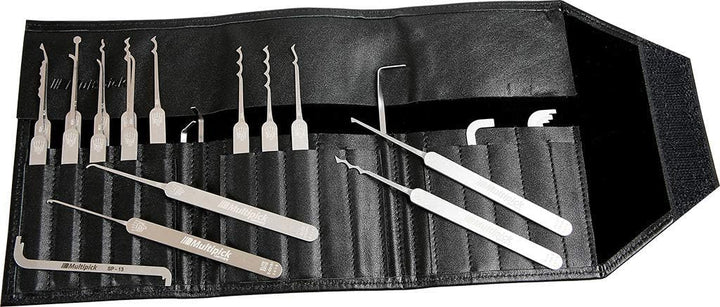 Multipick Profi Dietrich Set ELITE 23 - Lockpicking Set 23 Teile - 0.4 mm Lock Pick Klingendicke aus