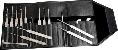 Multipick Profi Dietrich Set ELITE 23 - Lockpicking Set 23 Teile - 0.4 mm Lock Pick Klingendicke aus