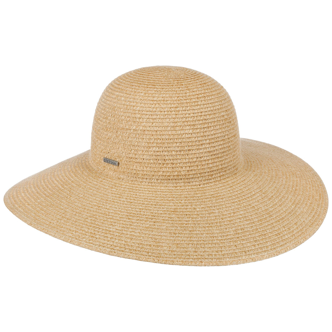 Stetson Livetta Toyo Schlapphut Damen - Aus Toyo-Stroh (100%) - Mit Schweissband - Extrabreite Kremp