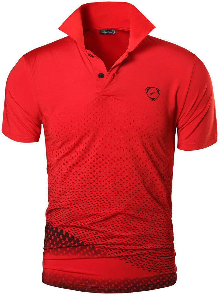 Jeansian LSL195 Herren-Poloshirt, kurzärmelig, Sport-Poloshirt, Golf, Tennis, Pickleball S Lsl195_re