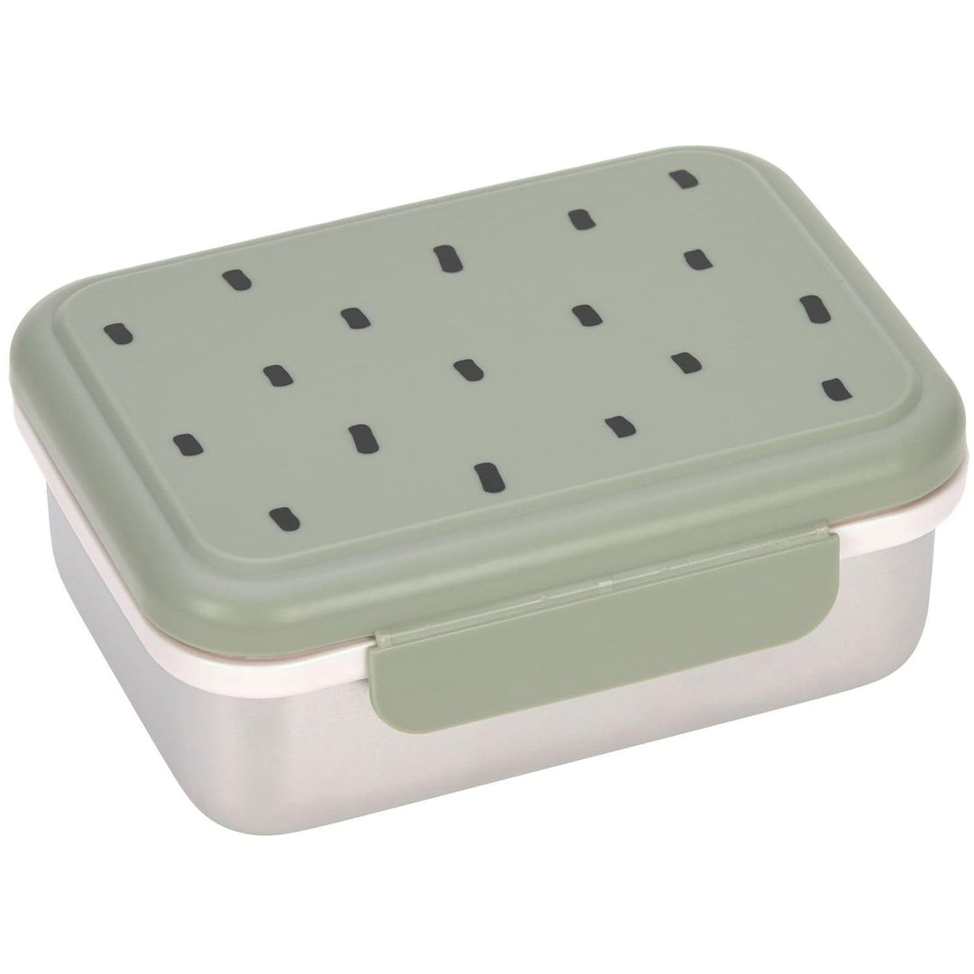 LÄSSIG Kinder Brotdose Edelstahl Lunchbox Frühstücksbox Nachhaltig Kindergarten Schule/Happy prints