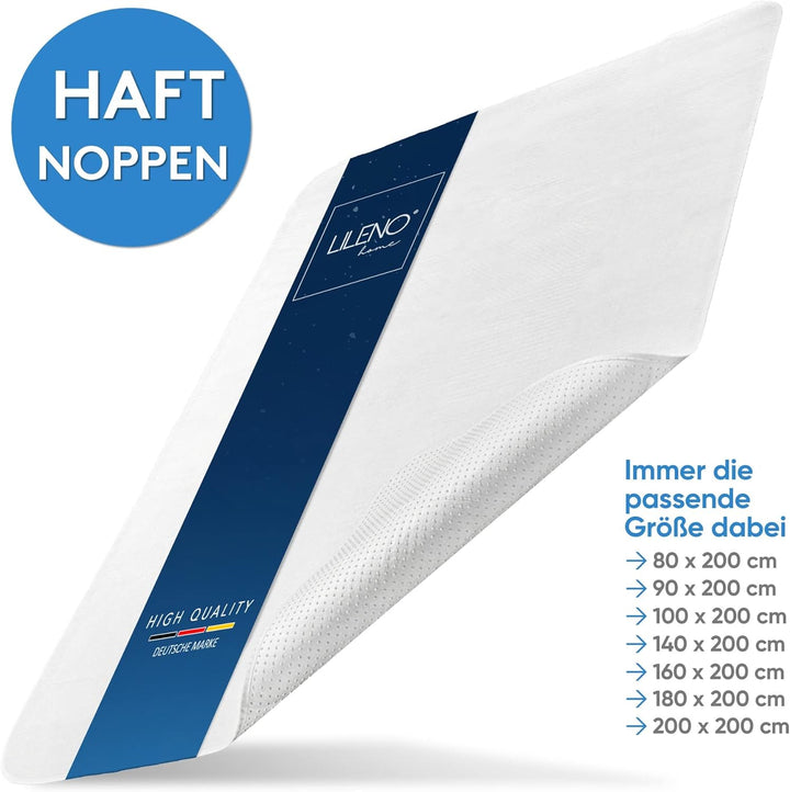LILENO HOME Matratzenunterlage 90x200 cm - Lattenrost Matratzenschoner mit Noppen - Noppen Antirutsc