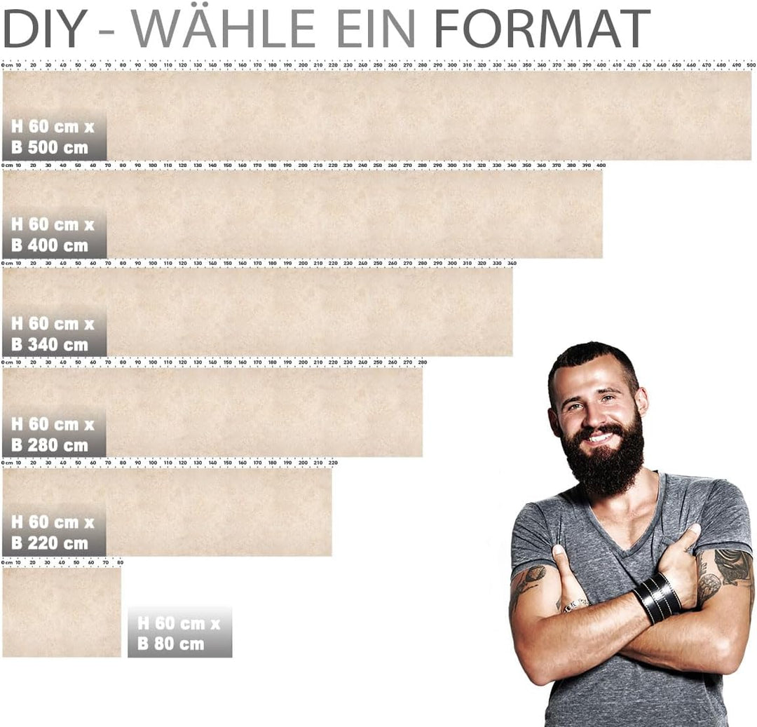 StickerProfis Küchenrückwand selbstklebend Glasoptik - Sandstein TRAVERTIN - 1.8mm, Versteift, alle