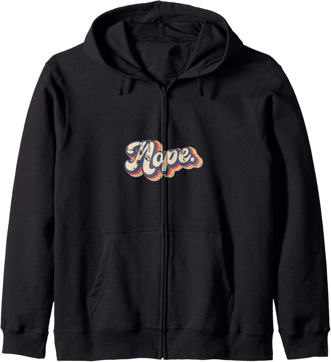 Nope Vintage Rainbow Kapuzenjacke