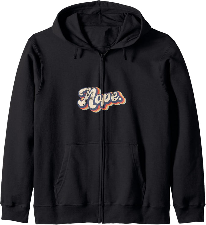 Nope Vintage Rainbow Kapuzenjacke