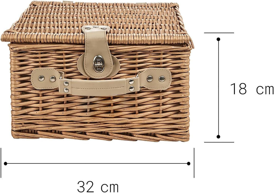 BUTLERS A Day in the Park Picknickkorb für 2 Personen gross - Rechteckiges Picknick-Koffer Set mit G