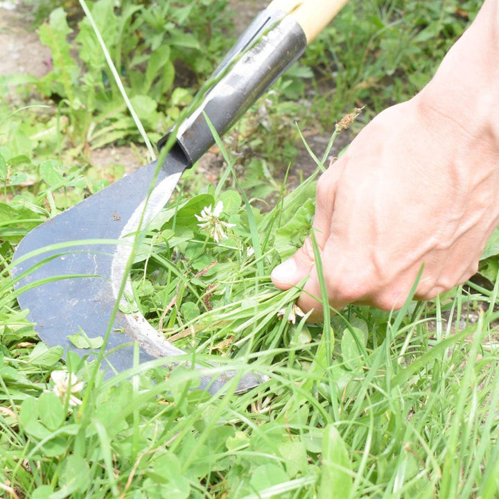 4betterdays.com NATURlich leben! Gartensichel/Sichel inkl. gratis Schleifstein mit Eschenholzstiel -