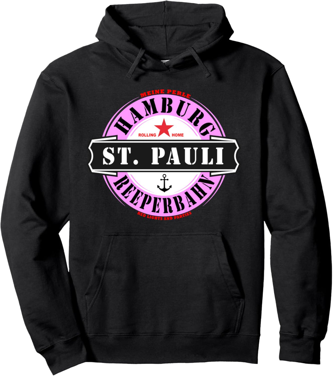 Hamburg St. Pauli Reeperbahn Red light Party Outfit Kiez Pullover Hoodie