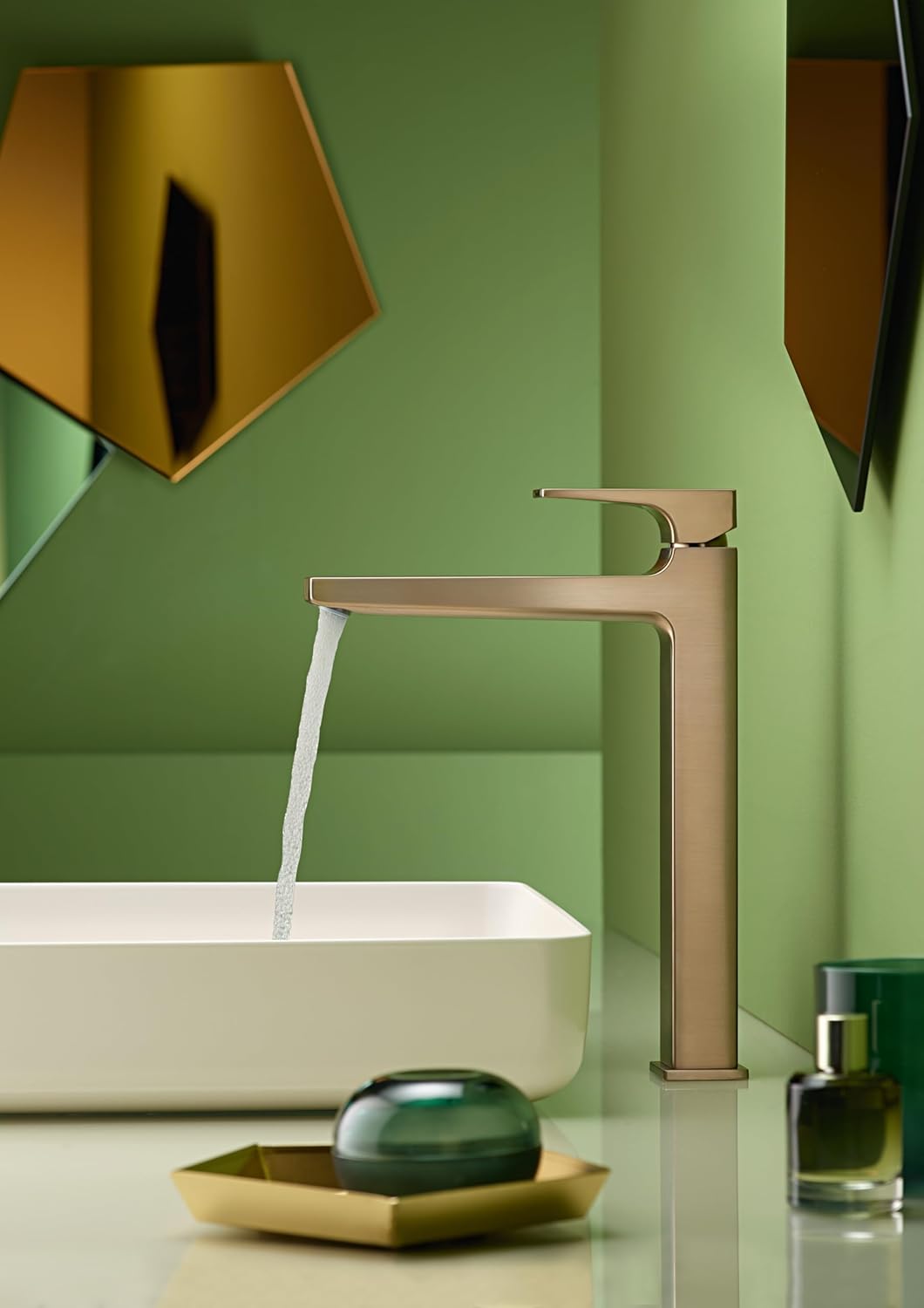 hansgrohe Wasserhahn Metropol, wassersparende Armatur mit Komfort-Höhe 260mm mit Push-Open Ablaufgar