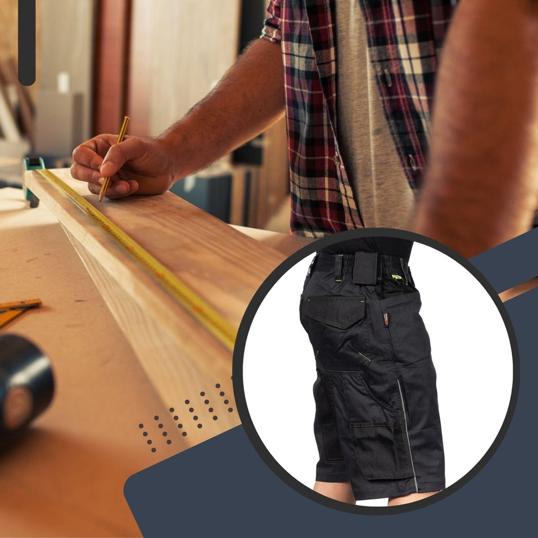 Prisma Arbeitsshorts - Kurze Arbeitshose Herren - Kurze Arbeitshosen Herren - Herren Cargohose Kurz