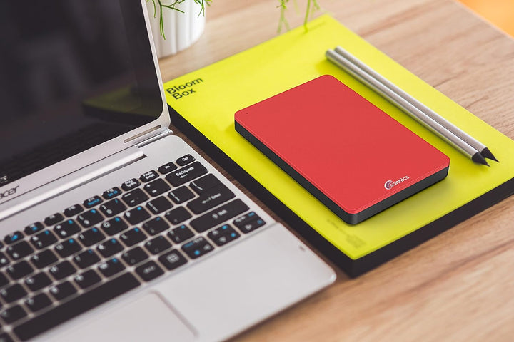 Sonnics 500GB Rot Externe tragbare Festplatte USB 3.0 super schnelle Übertragungsgeschwindigkeit für