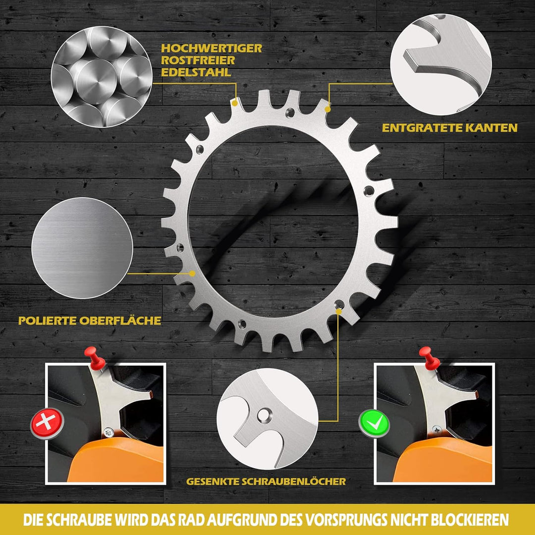 Rasenmäher Roboter Spikes zur für Worx Landroid Modell S/M Rasenmäher, Dicke 2 mm,Traktionsverbesser