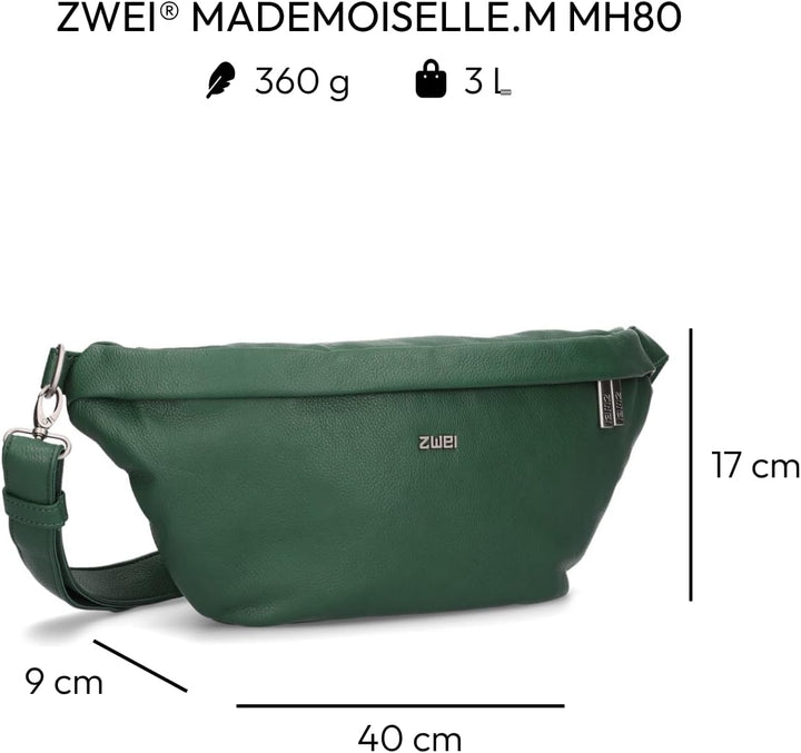 Zwei MADEMOISELLE MH80: Kleine Umhängetasche mit 3 Liter Volumen für Freie Hände und Sichere Aufbewa