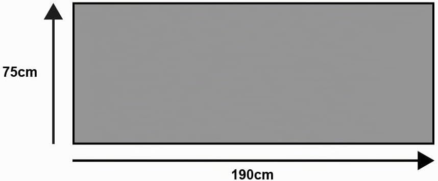 wash+dry Fussmatte, Cool Grey 75x190 cm, innen und aussen, waschbar, 75x190 cm