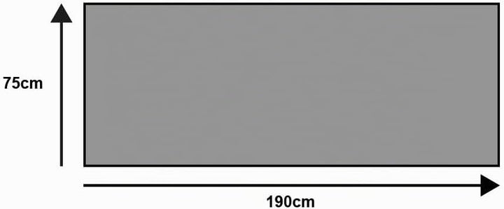 wash+dry Fussmatte, Cool Grey 75x190 cm, innen und aussen, waschbar, 75x190 cm