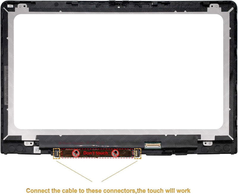 FTDLCD® 14 Zoll Full HD LED LCD Touchscreen Digitizer Display Assembly mit Rahmen für HP Pavilion X3