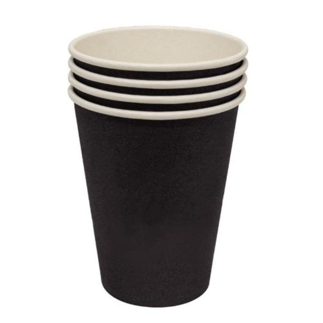 Fiesta Coffee To Go Becher 230ml schwarz x1000 1000 Stück, 1000 Stück