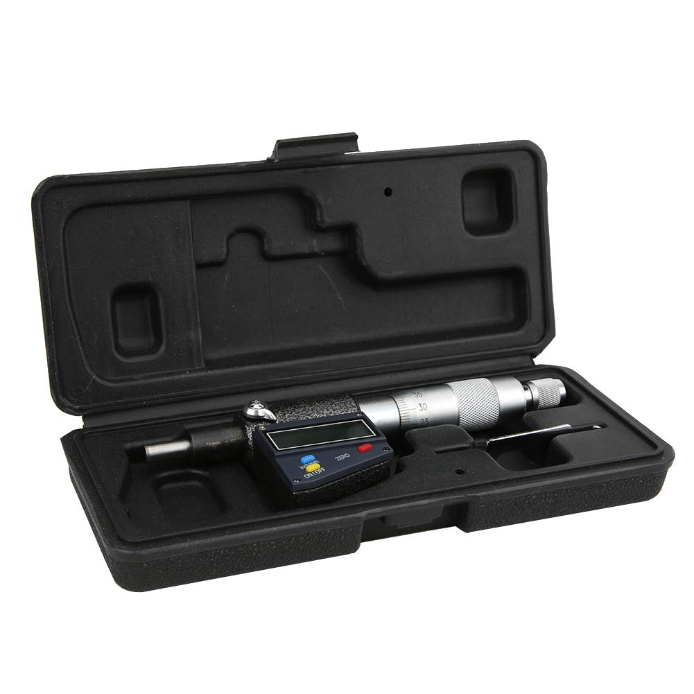 Digitales Mikrometer 0-25mm, Elektronisches Messgerät, Hartmetall-Messfläche, Präzise Aussenmessung