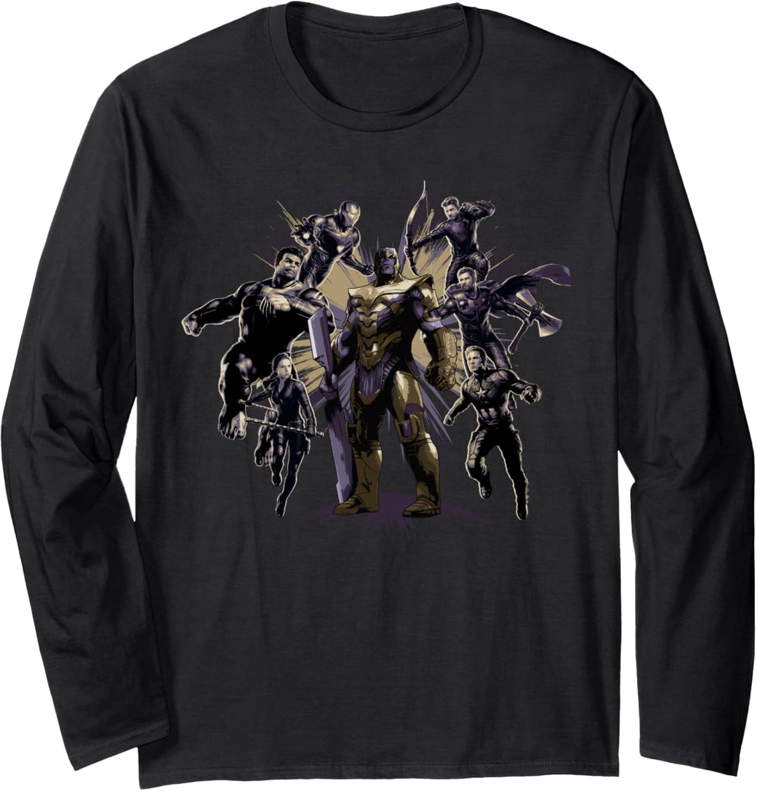 Marvel Avengers: Endgame Thanos Group Shot Langarmshirt