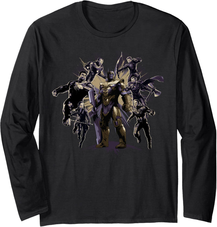 Marvel Avengers: Endgame Thanos Group Shot Langarmshirt
