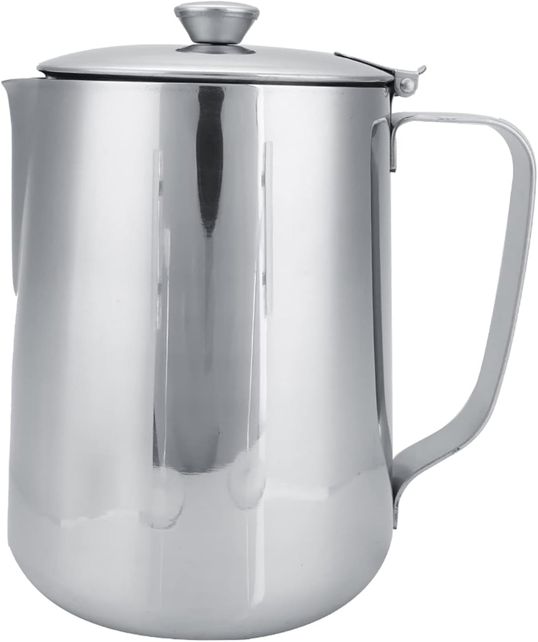 Edelstahl Krug Mit Deckel 1500, Edelstahl-Kaffeetasse, Milchaufschäumkrug, Krug mit Deckel für Latte