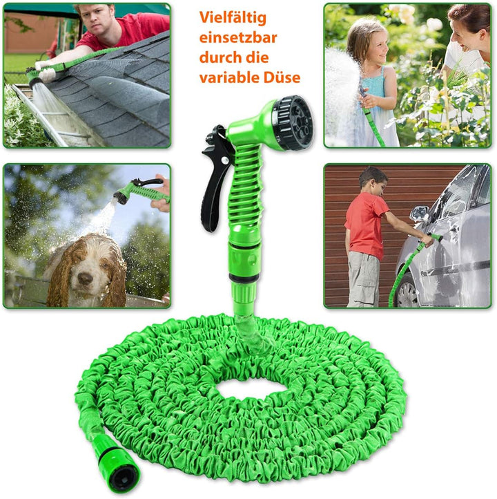 Gartenschlauch Flexibel Wasserschlauch 7,5m 25ft 15m 50ft 22,5m 75ft 30m 100ft 37,5m 125ft 45m 150ft
