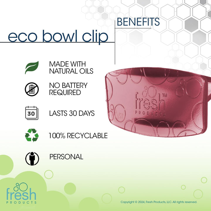 Fre-Pro by Fresh - Bowl Clip Lufterfrischer für Toiletten, Spiced Apple, Box mit 12 Stück, Spiced Ap