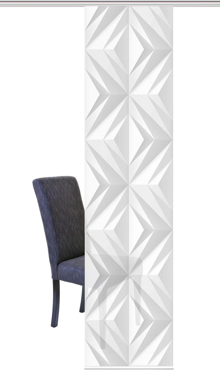 Vision S Schiebegardine FRESKO, Digitaldruck auf Bambus-Optik , mit abstraktem Motiv, 260x60cm, Farb