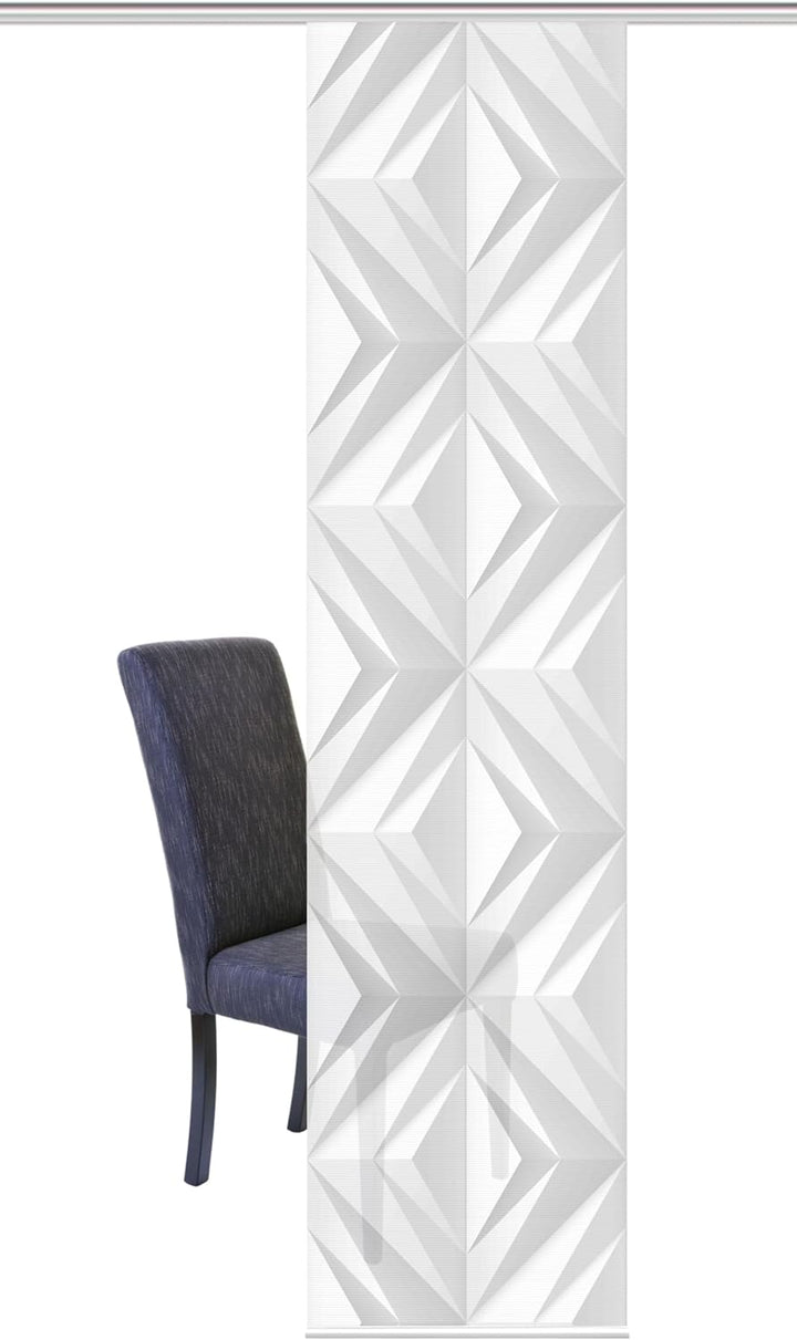 Vision S Schiebegardine FRESKO, Digitaldruck auf Bambus-Optik , mit abstraktem Motiv, 260x60cm, Farb