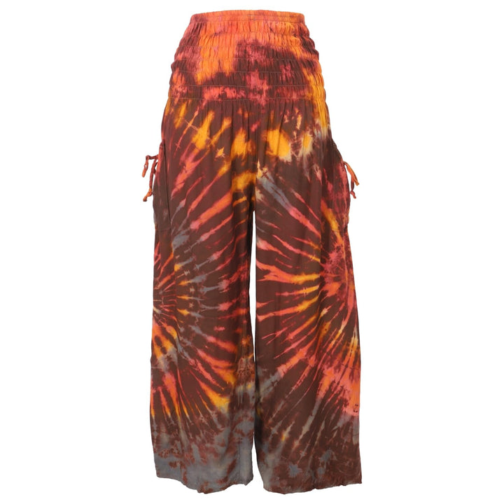 GURU SHOP Farbenfrohe Batikhose, Palazzohose, Weite Sommerhose, Damen, Synthetisch 36 Bunt, 36 Bunt