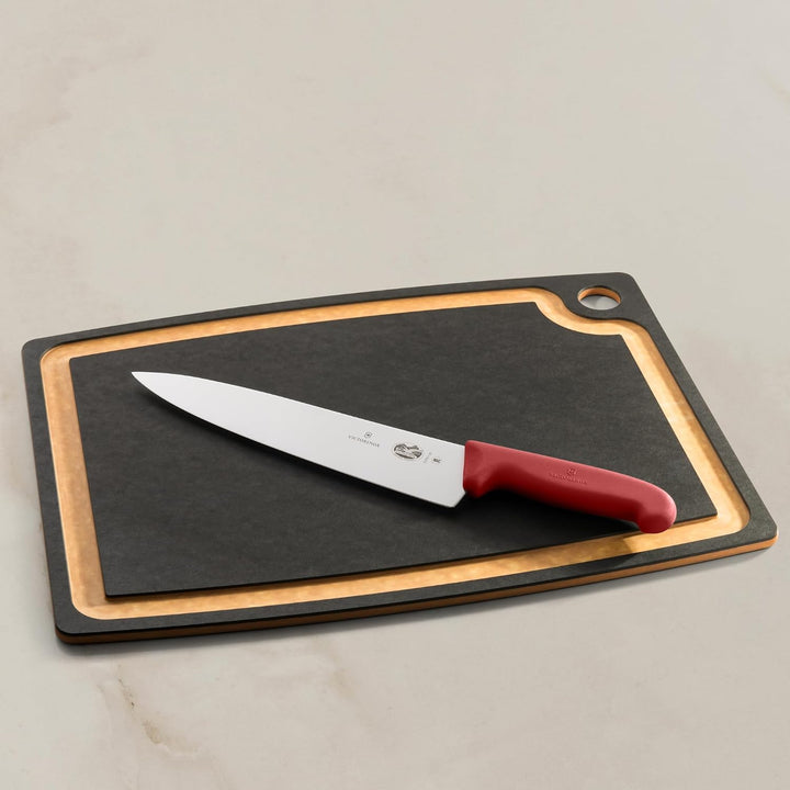 Victorinox Fibrox Kochmesser, Breites Universalmesser für Fleisch, Fisch, Gemüse und Kräuter, 25 cm,