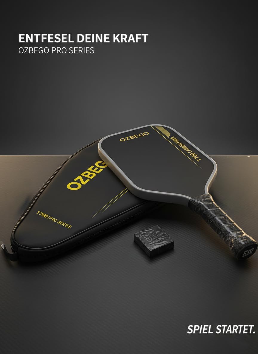 Pickleball Schläger aus T700 Carbon – Hot Pressing Technologie für mehr Power & Kontrolle – Struktur