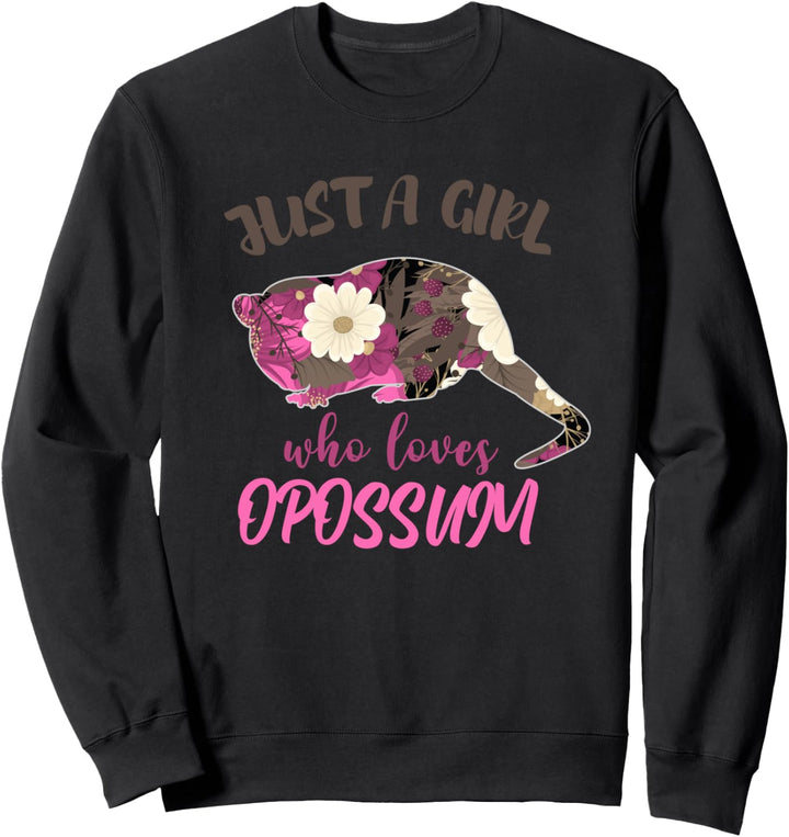 Opossum nur ein Mädchen, das Opossum liebt Opossum leben häs Sweatshirt