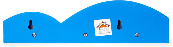 Mousehouse Gifts - Kinder Garderobenleiste mit 3 Haken - Weltraum - für Jungen Blau, Blau