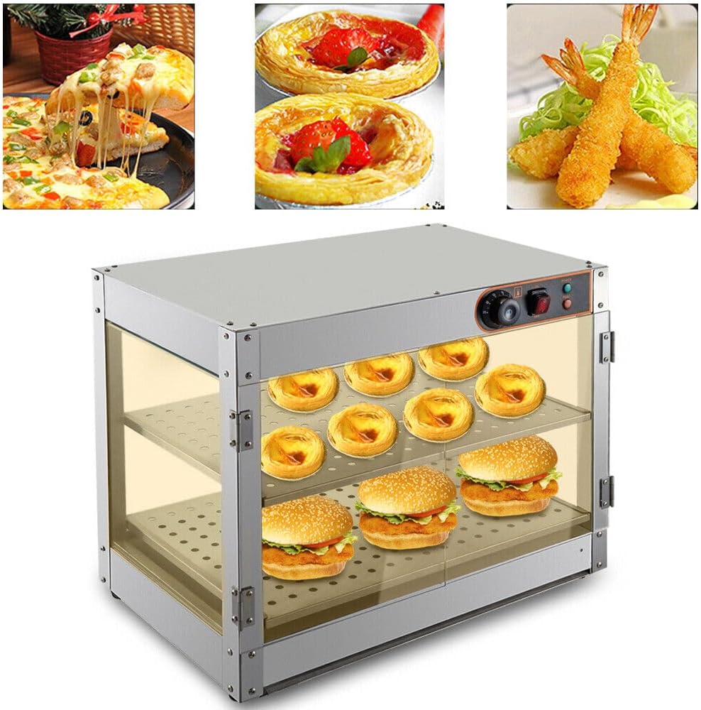 SpeisenwäRmer Warmhaltetheke Aufsatzvitrine SnackwäRmer Kommerzielles Beleuchtet HeissE Counter WäRm