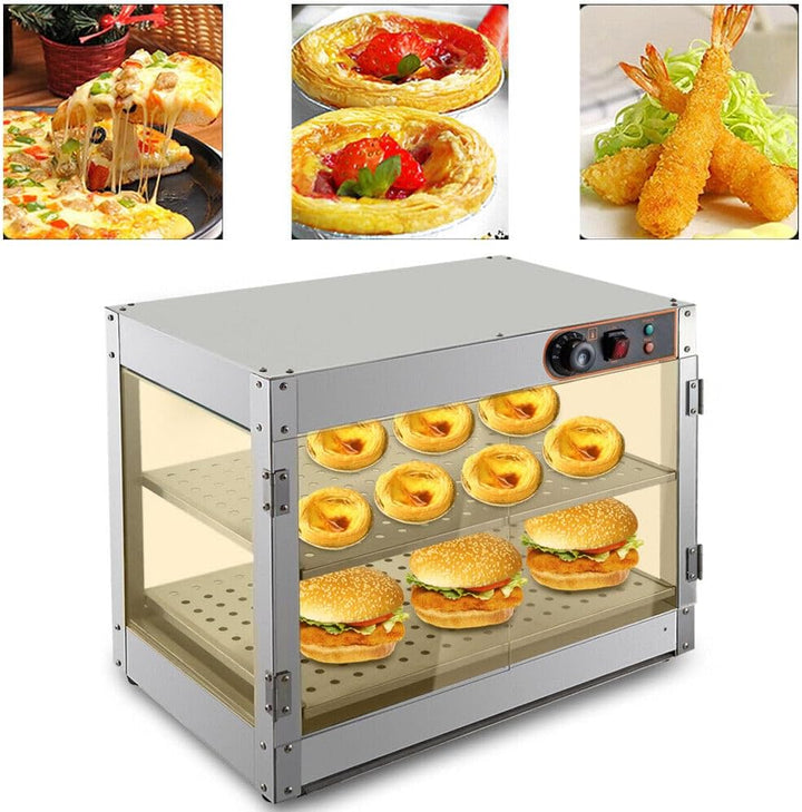 SpeisenwäRmer Warmhaltetheke Aufsatzvitrine SnackwäRmer Kommerzielles Beleuchtet HeissE Counter WäRm