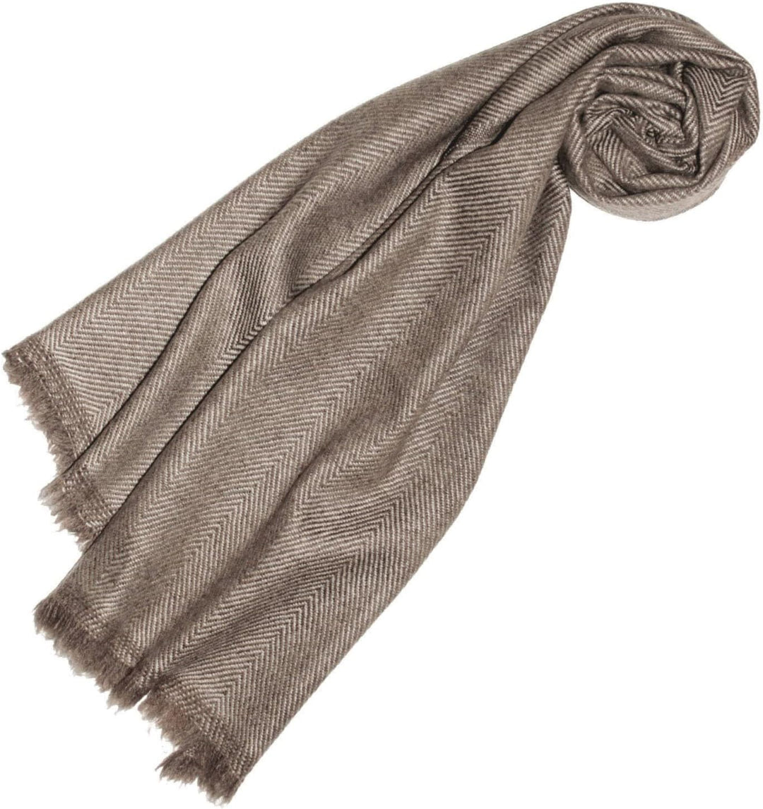 Lorenzo Cana Herrenschal 100% Kaschmir, 30 cm x 180 cm, flauschig leicht Kaschmirschal Kaschmirtuch