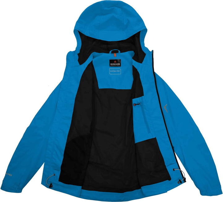Bergson Herren Regenjacke EGGEN - Wanderjacke - Fahrradjacke - Outdoorjacke - wasserdicht - winddich
