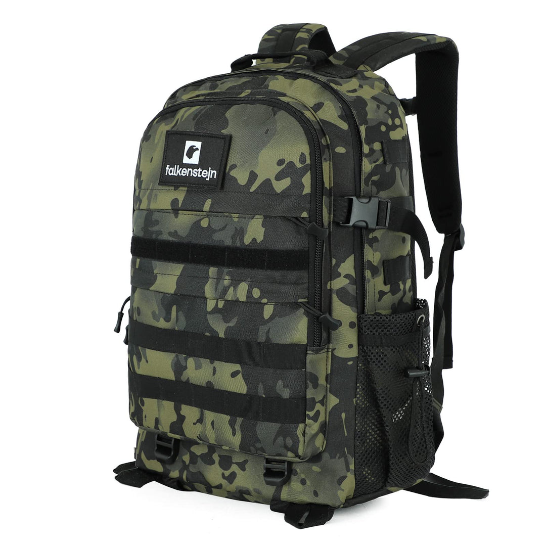 FALKENSTEJN Rucksack für Freizeit Outdooraktivitäten Schule Arbeit Multifunktionsrucksack Woodland 3