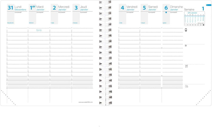 Quo Vadis - Kollektion: Time & Life Time & Life Medium mit Gummizug – Kalender – Wochenansicht – For