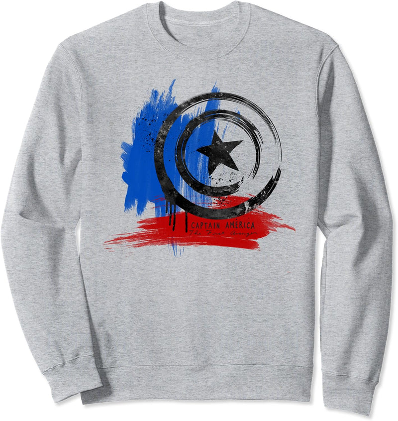 Marvel Captain America The First Avenger Brushstrokes Sweatshirt