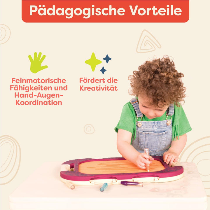 B. toys Maltafel Zaubertafel Wasser Doodle – Tragbares Kinder Malbrett zum Malen und Schreiben mit 4